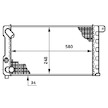 Chladič, chlazení motoru MAHLE ORIGINAL CR 597 000S