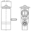Expanzní ventil, klimatizace MAHLE ORIGINAL AVE 89 000P