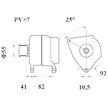 generátor MAHLE ORIGINAL MG 1076