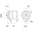 generátor MAHLE ORIGINAL MG 123