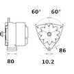 generátor MAHLE ORIGINAL MG 125