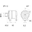 generátor MAHLE ORIGINAL MG 152