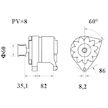 generátor MAHLE ORIGINAL MG 154