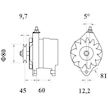 generátor MAHLE ORIGINAL MG 16