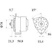 generátor MAHLE ORIGINAL MG 17