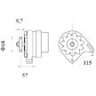 generátor MAHLE ORIGINAL MG 205