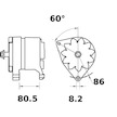 generátor MAHLE ORIGINAL MG 212