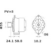 generátor MAHLE ORIGINAL MG 274