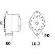 generátor MAHLE ORIGINAL MG 319