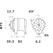 generátor MAHLE ORIGINAL MG 341