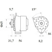 generátor MAHLE ORIGINAL MG 347