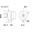 generátor MAHLE ORIGINAL MG 349