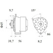 generátor MAHLE ORIGINAL MG 395