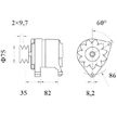 generátor MAHLE ORIGINAL MG 403