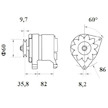 generátor MAHLE ORIGINAL MG 429