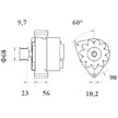 generátor MAHLE ORIGINAL MG 431