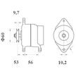 generátor MAHLE ORIGINAL MG 447
