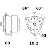 generátor MAHLE ORIGINAL MG 493