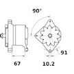 generátor MAHLE ORIGINAL MG 494