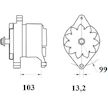 generátor MAHLE ORIGINAL MG 500