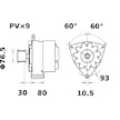 generátor MAHLE ORIGINAL MG 503