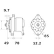 generátor MAHLE ORIGINAL MG 504