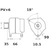 generátor MAHLE ORIGINAL MG 506