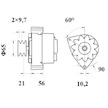 generátor MAHLE ORIGINAL MG 518