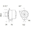 generátor MAHLE ORIGINAL MG 523