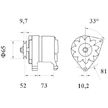 generátor MAHLE ORIGINAL MG 535