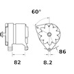 generátor MAHLE ORIGINAL MG 541