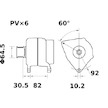 generátor MAHLE ORIGINAL MG 57