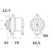 generátor MAHLE ORIGINAL MG 588