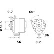 generátor MAHLE ORIGINAL MG 628