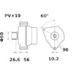 generátor MAHLE ORIGINAL MG 762