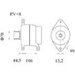 generátor MAHLE ORIGINAL MG 817