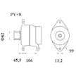 generátor MAHLE ORIGINAL MG 877