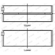 Hlavní ložiska klikového hřídele GLYCO 72-4547 STD