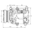 Kompresor, klimatizace MAHLE ORIGINAL ACP 106 000P