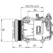 Kompresor, klimatizace MAHLE ORIGINAL ACP 54 000P