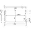 Kondenzátor, klimatizace MAHLE ORIGINAL AC 485 000S