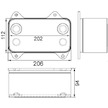 Olejový chladič, motorový olej MAHLE ORIGINAL CLC 63 000P