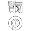 Píst KOLBENSCHMIDT 42028600