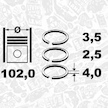 Sada pístních kroužků ET ENGINETEAM R1004700