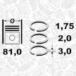 Sada pístních kroužků ET ENGINETEAM R1009100