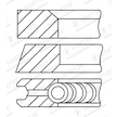 Sada pístních kroužků GOETZE ENGINE 08-123400-40