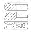 Sada pístních kroužků GOETZE ENGINE 08-137500-30