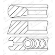 Sada pístních kroužků GOETZE ENGINE 08-141900-10