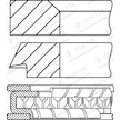 Sada pístních kroužků GOETZE ENGINE 08-154600-10