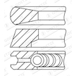 Sada pístních kroužků GOETZE ENGINE 08-176000-10